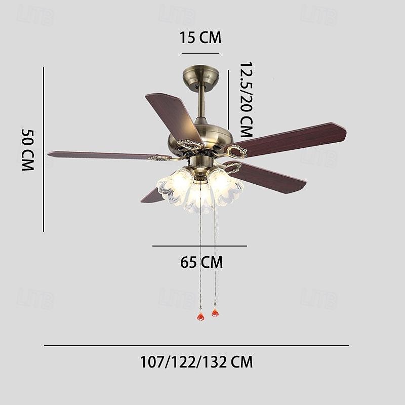 3-Light 4-Light 107 cm Enkelt design Takvifte Metall Glass Messing galvanisert Moderne Nordisk stil 110-120V 220-240V 2026 - $466.59 –P2