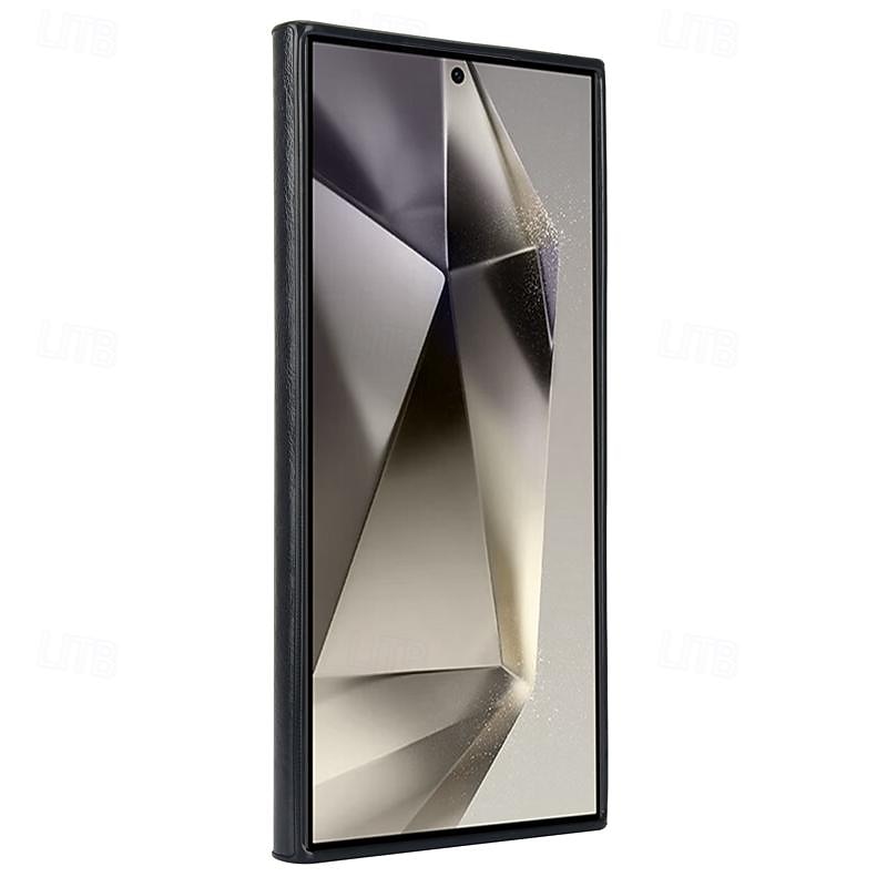 телефон Кейс для Назначение SSamsung Galaxy S25 S24 S23 Ultra Plus S22 Плюс Ультра С Магсейф Магнитный Поддержка беспроводной зарядки Откидная подножка Ретро ТПУ Кожа PU 2025 - $18.99 –P13