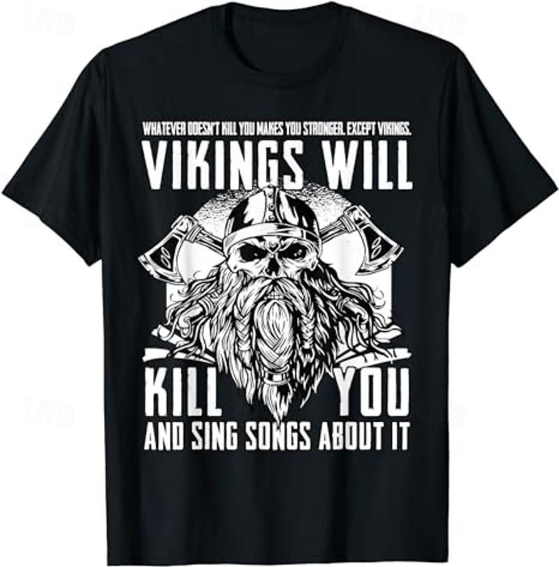 T-paita Kuvio Vapaa-aika Keskiaika T-paita Kuvitettu varten Miesten Aikuisten Kuuma leimaus varten Halloween Karnevaali Naamiaiset Rento / arki 2026 - $17.99 –P1