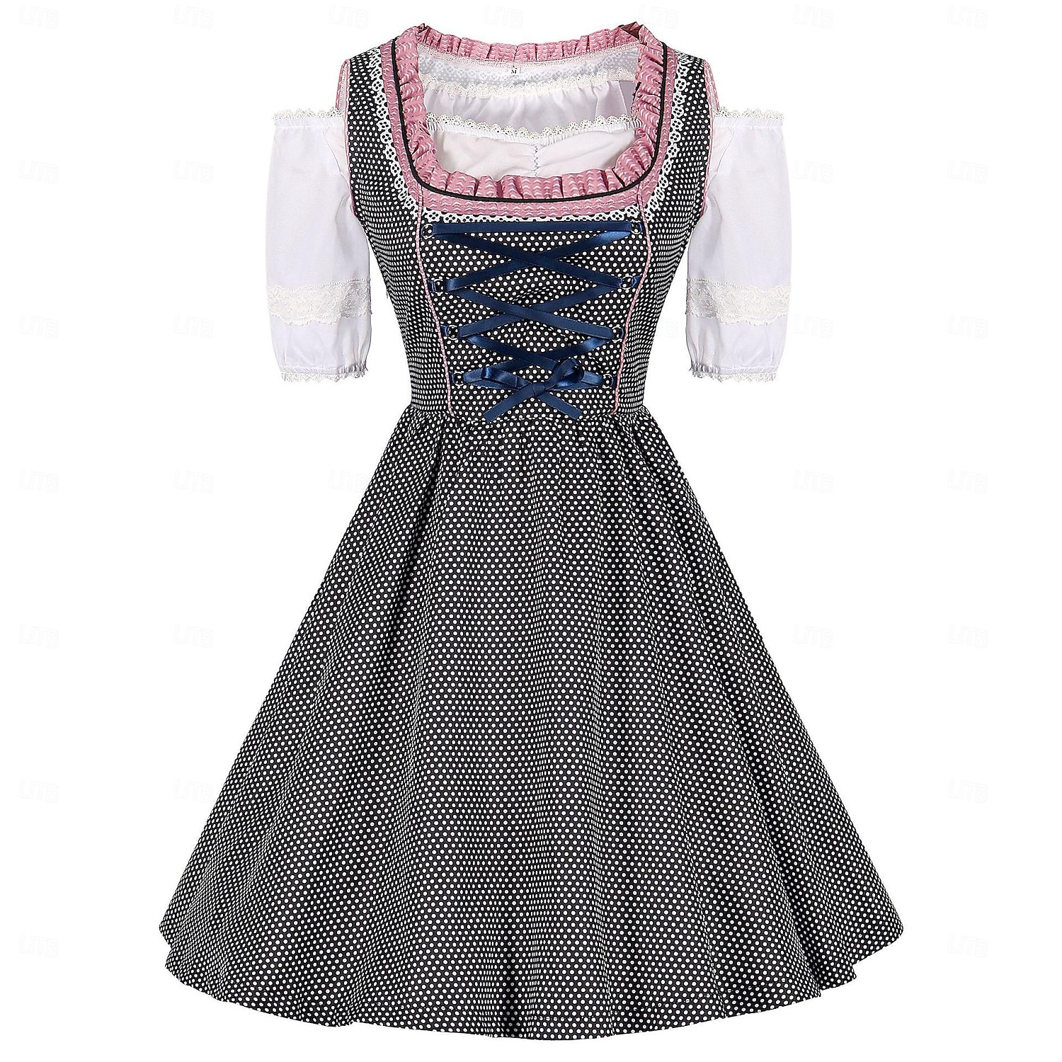 Oktoberfest Jurken Dirndl hulp in de huishouding Bavarian Weiden Dames Feest Bierfestival Doek in traditionele stijl Blouse 2025 - $47.99 –P4