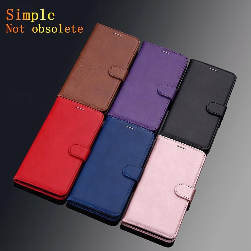 Phone Case For Samsung Galaxy S24 S23 S22 S21 S20 Ultra Plus FE A54 A34 A14 S25 Ultra Wallet Case Magnetic Full Body Protective with Wrist Strap Retro TPU PU Leather 2025 - $14.99 –P1