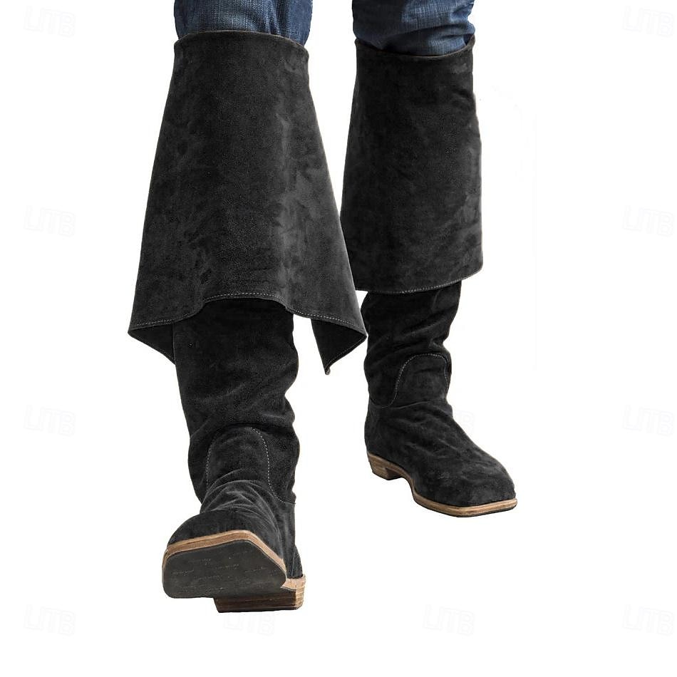 Rétro Vintage Médiéval Renaissance Chaussures Bottes jazz plates Pirate Chevalier Viking Croisé Déguisement Homme Femmes Unisexe Pirate Mascarade Événement / Fête Mascarade Adulte Chaussures de 2026 ? $71.99 –P11
