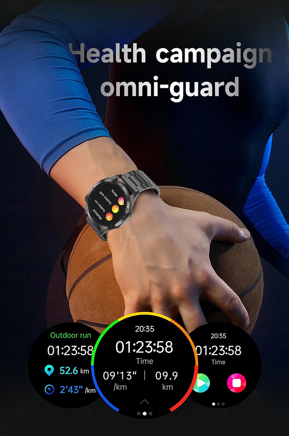 Smart Watch for Men - ECG, Blood Pressure, Body Temperature Monitoring, IP68 Waterproof Fitness Tracker 2025 - $69.99 –P17