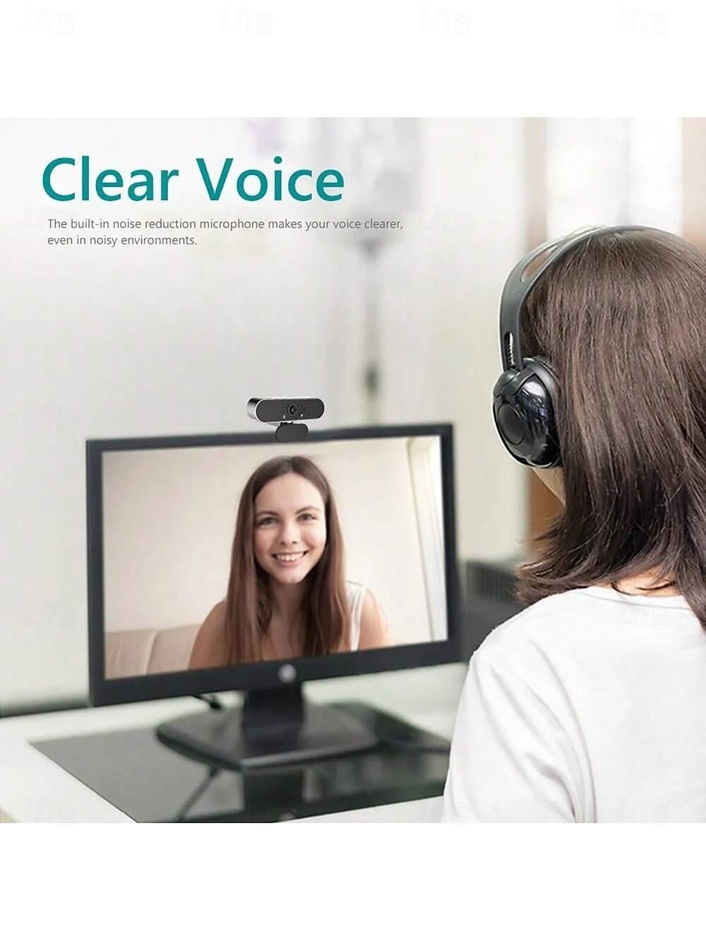 Hd 2K computer Webcam PC laptop autofocus camera suitable for live online class meeting chat 2025 - $22.99 –P3