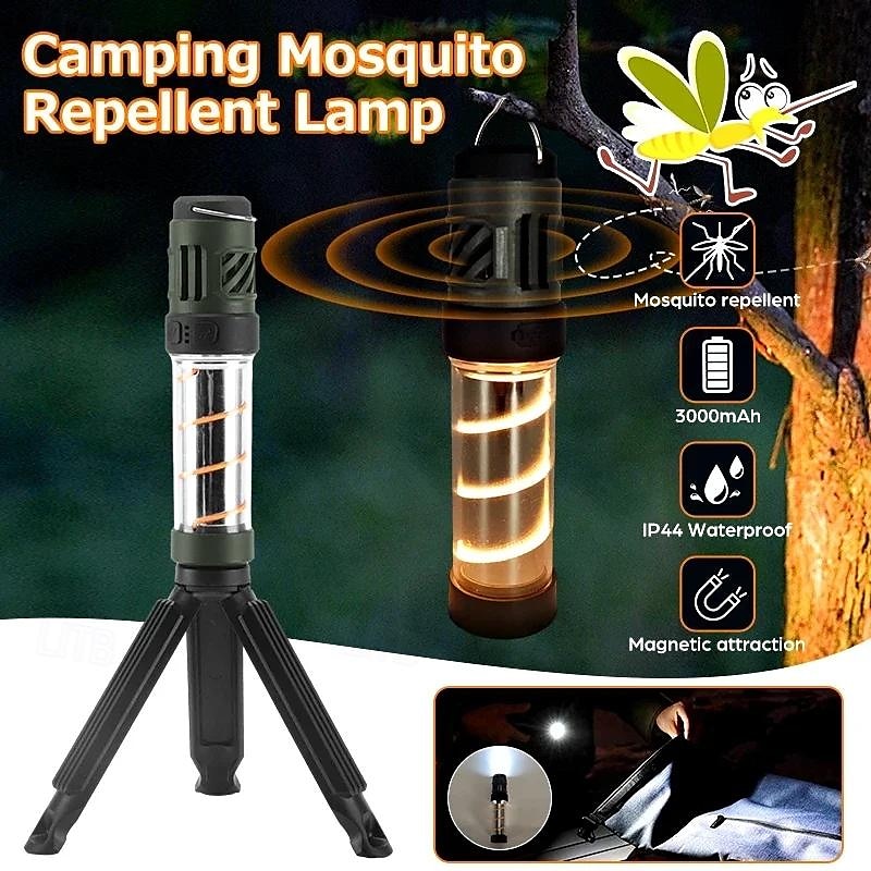 Portable Mosquito Repeller with Camping Light – Rechargeable Magnetic Mosquito Repellent Lamp for Fishing, Hiking, and Tents 2025 - $25.99 –P4