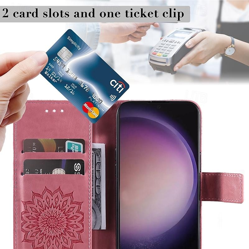 Phone Case For Samsung Galaxy S24 S23 S22 S21 S20 Ultra Plus FE A54 A34 A14 Note 20 10 S25 Ultra Wallet Case Magnetic Full Body Protective with Wrist Strap Butterfly TPU PU Leather 2025 - $17.99 –P15