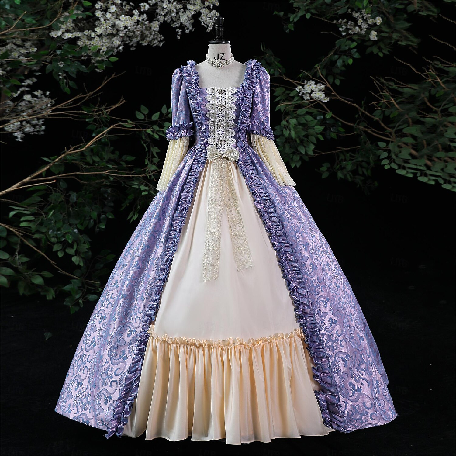 purple gothic victorian dress Purple 1890s Dress, Gothic Victorian Gown, Violet Belle Epoque Ballgown Fiorentina Costuming