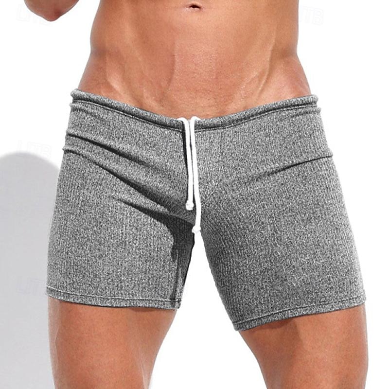Homme Short de survêtement Short Bermuda Cordon Taille elastique Plein Confort Des sports Court Yoga du quotidien Gymnastique Athleisure Blanche Kaki Micro-élastique de 2025 ? $17.99 –P9