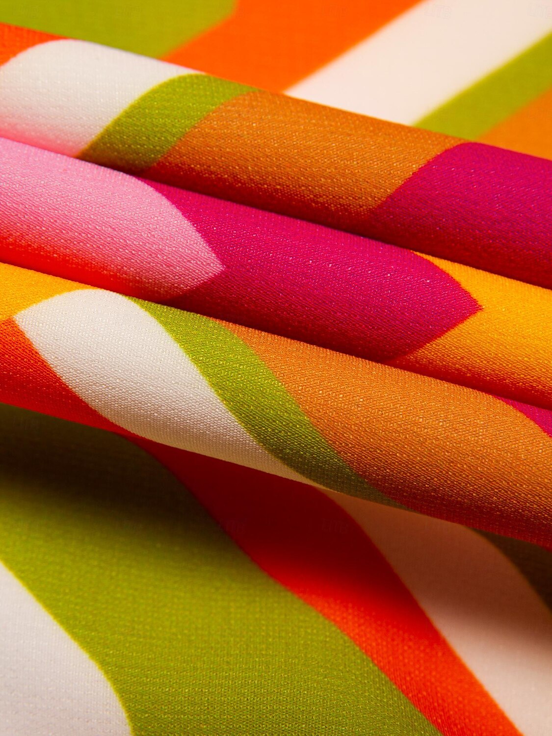 Damskie Sukienki szyfonowe Sukienka maxi Pomarańczowy Krótki rękaw Geometryczny Drukowanie Wiosna i lato W serek Sukienka wzór S M L 2025 - $131.99 –P13