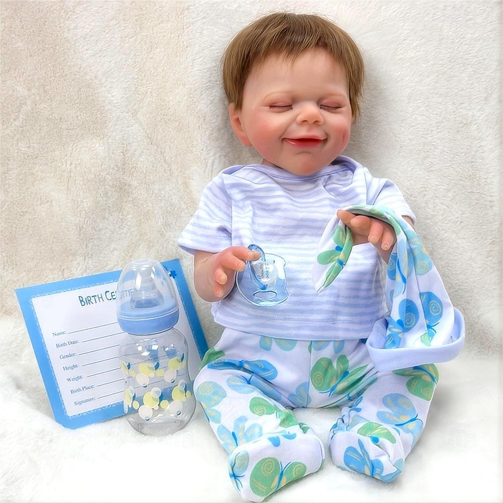 18 tum Reborn-dockor Baby- och småbarnsleksak Återfödd toddlerdocka Docka Återfödd bebisdocka Spädbarn Babypojkar Babyflickor Återfödd bebisdocka april Nyfödd levande Gåva Handgjord Ogiftig Vinyl W-03 2025 - $157.99 –P2