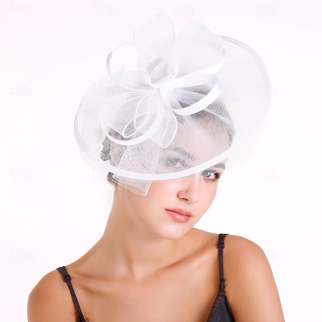 Elegancja Nakrycie głowy Kapelusz Fascynatory Fascynator Dama Strój na bal maskowy Damskie derby Wesele Ascot Dla dorosłych Kapelusz Wiosna i lato 2026 - $39.99 –P4