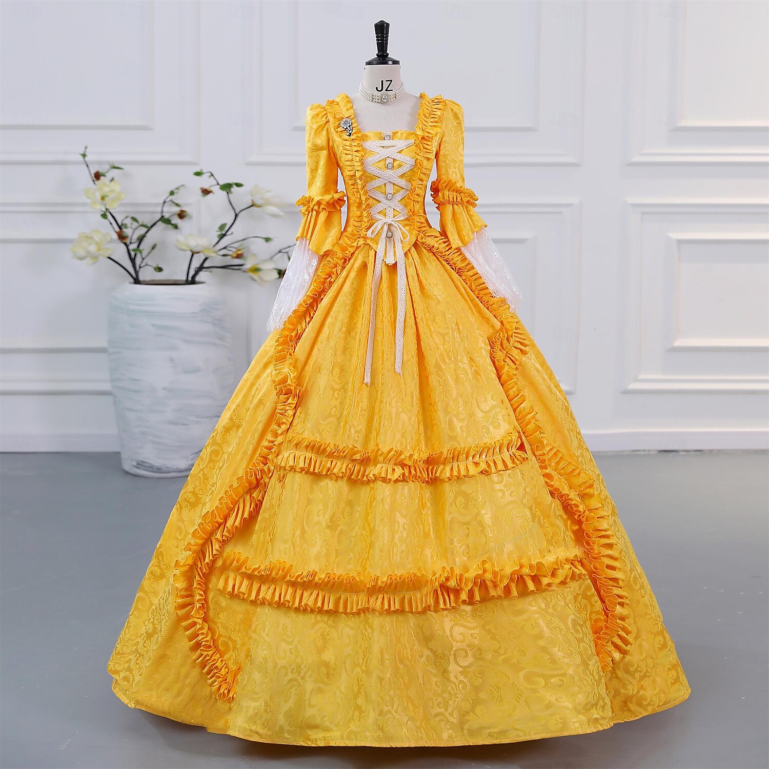 Gothic Victorian Vintage Inspired Dress Party Costume Prom Dress Princess Shakespeare Solid Color Ball Gown Women's Halloween Carnival Valentine's Day Party Evening Party Masquerade Adults' Dress All 2025 - $196.99 –P3
