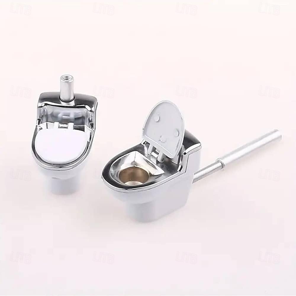 Pipa portatile in ceramica a forma di wc per tabacco del 2025 a $6.99 –P8
