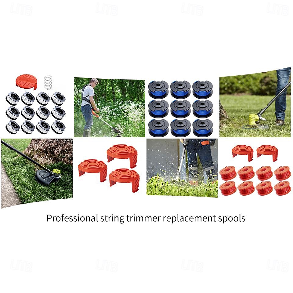 15 pakker trimmersnellelinje for worx erstatning trimmersnellelinje for worx trimmerlinjepåfylling 0,065 tommer for worx egnet for worx strengtrimmere (12 pakker gresstrimmerlinje 3 trimmerhette 2025 - $5.99 –P8