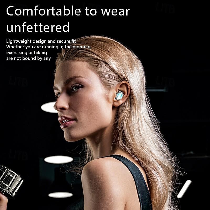 9D Stereo Bluetooth Headset with Atmosphere Light TWS Wireless Bluetooth5.3 Earbuds Waterproof Sport Headphones Touch Control Noise Cancelling in Ear Earphones with Charging Case 2025 - $19.99 –P12