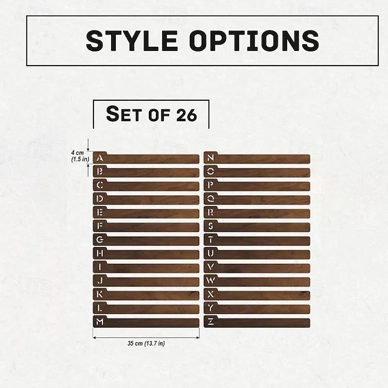 divisori per dischi in vinile, divisori per dischi in vinile in ordine alfabetico a-z, 26 guide per l'organizzazione dei portadischi, contenitori per la raccolta di scatole di album per gli amanti del 2025 a $9.49 –P3