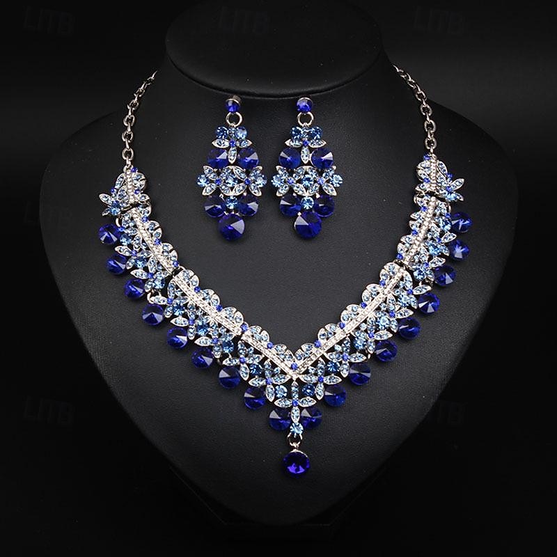 Jewelry Set 3pcs Alloy Earrings Necklace Women's Elegant Vintage Fashion Geometrical Geometric Jewelry Set For Wedding Party Anniversary 2025 - $44.99 –P4