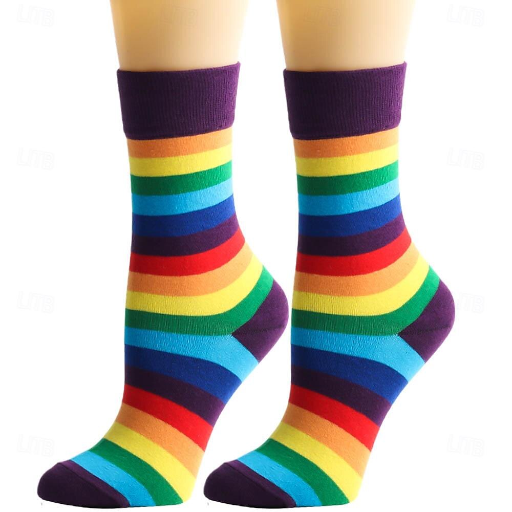 LMBT LMBTQ Szivárvány Zoknik & Harisnyák Felnőttek Női meleg leszbikus Pride Parade Büszkeség hónapja Álarcos mulatság Könnyű farsangi jelmez 2025 - $12.99 –P7