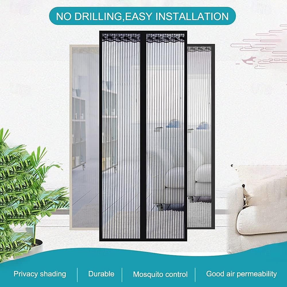 Anti Mosquito Insect Curtain Magnetic Door Screen, Garden Magnetic Fly Insect Door Screen Curtain Mosquito, Ultra Seal Magnets Close Automatically Keep Fresh Air in 2025 - $28.99 –P8