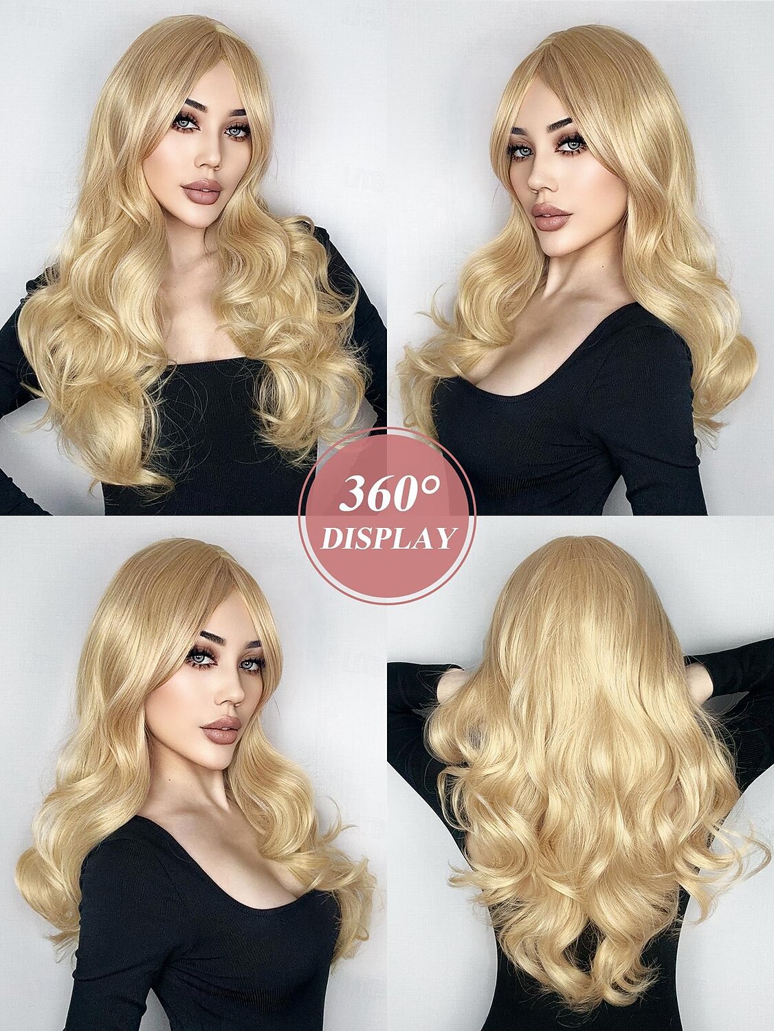 Synthetische pruiken Uniformen carrière Kostuums Prinses Gekruld Golvend Middelste stuk Gelaagd kapsel Machinegemaakt Pruik 30.5 cm Licht blond Synthetisch haar Dames Cosplay Feest Modieus Lichtbruin 2026 - $20.99 –P3