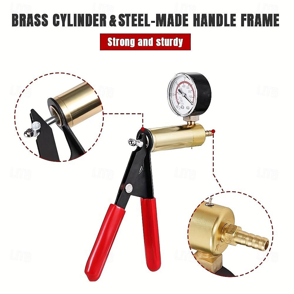 2 In 1 Brake Bleeder Kit Hand Held Vacuum Pump Test Set ForAutomotive With Protected Case Adapters One-Man Brake And ClutchBleeding System 2025 - $59.99 –P4