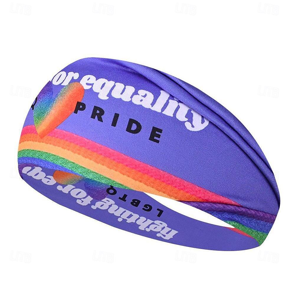 LGBT LGBTQ Arcobaleno Fascia assorbente del sudore Per adulto Per uomo Per donna Gay Lesbica Parata dell'orgoglio Mese dell'orgoglio Mascherata Costume di Carnevale facile del 2025 a $12.49 –P9