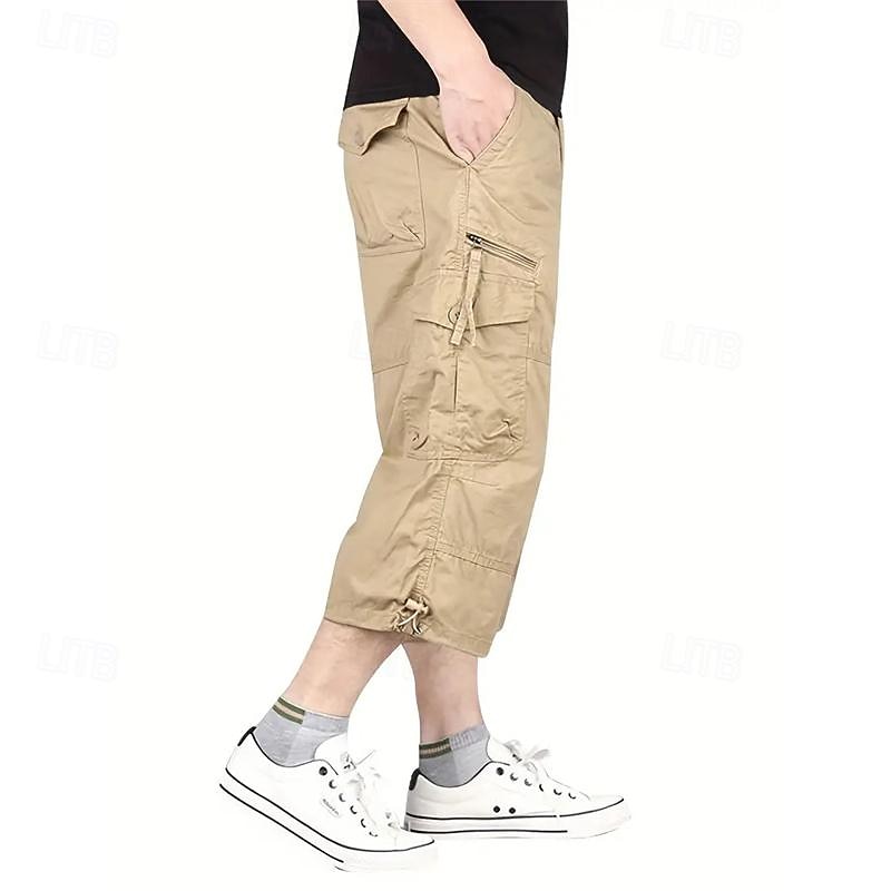 Hombre Pantalones cortos tácticos Pantalón Corto Cargo Pantalón corto Shorts para senderismo Botones Multi bolsillo Plano Listo para vestir Corto Diario Exterior Ropa de calle Moda Clásico Azul 2026 - $21.99 –P7