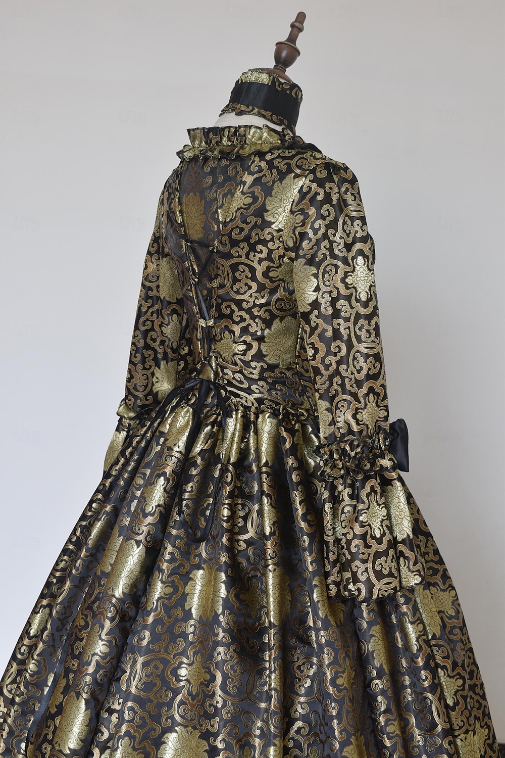 ancien Baroque Punk & Gothique Maxi Robe Normal Juliette Cendrillon Princesse Col carré Déguisement Royal Halloween Carnaval Mascarade Performance Soirée Halloween Adultes Toutes saisons de 2025 ? HUF 53069 –P6