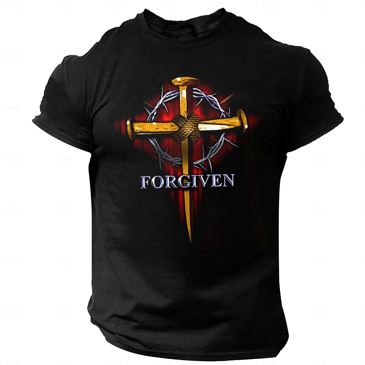 Men's 'Jesus Saved My Life' Graphic Short Sleeve T-Shirt 2026 - $17.49 –P7