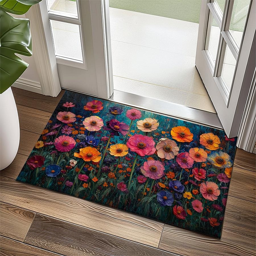 Wedding Oil Painting Flowers Doormat Non-Slip Oil Proof Rug Indoor Outdoor Mat Bedroom Decor Bathroom Mat Entrance Rug Door Mat 2025 - $16.99 –P7