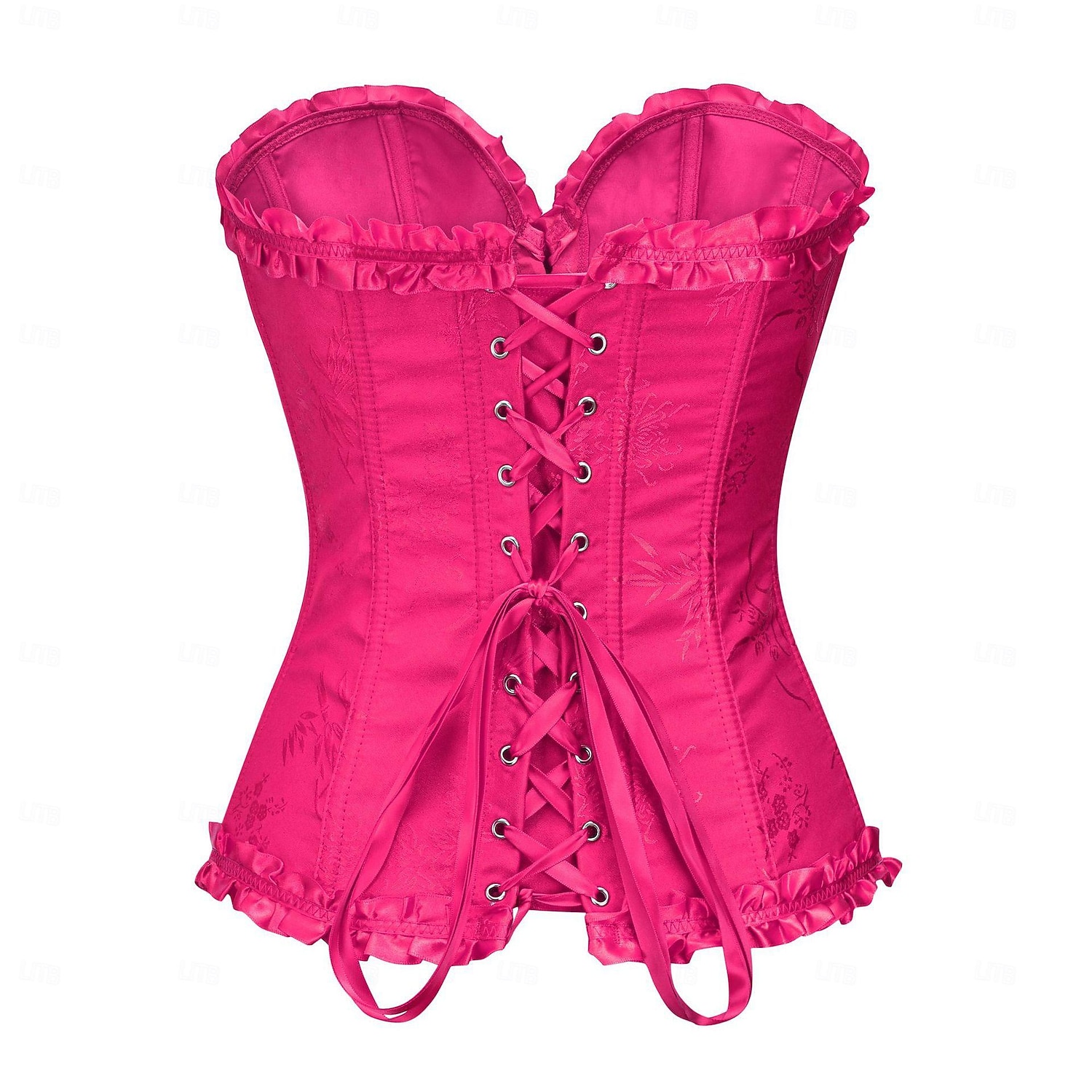 Retro / vintage Rokoko Victoriansk Korsett Överbystkorsett Ärmlös Jacquard Maskeradkläder Dam Halloween Karnival Kvällsfest Karneval i Venedig Festival Vuxna Topp 2026 - $29.99 –P4