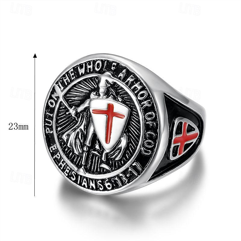 Anello Retrò vintage Medievale 316L/Acciaio al titanio Per Cavaliere Vichinghi Cosplay Halloween Carnevale Per uomo Bigiotteria Gioielleria di moda del 2025 a $12.49 –P5