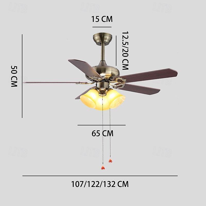 3-Light 4-Light 107 cm Enkelt design Takvifte Metall Glass Messing galvanisert Moderne Nordisk stil 110-120V 220-240V 2026 - $466.59 –P4