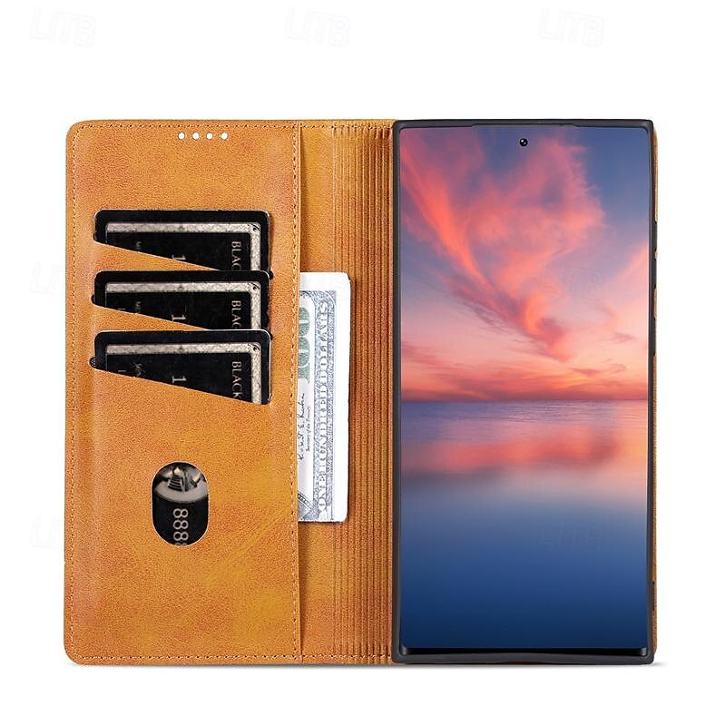 телефон Кейс для Назначение SSamsung Galaxy S24 S23 S22 S21 S20 Ultra Plus FE А55 А35 А25 А15 5Г A54 A34 A14 S25 Ультра Кошелек для карт Магнитный Полная защита тела Откидная подножка Ретро 2025 - $16.99 –P8