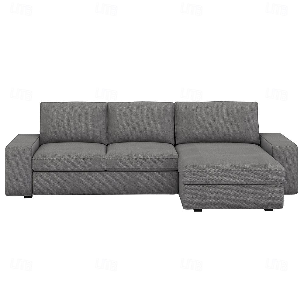 3 Seater 4 Seater Sofa Cover L Shaped with Armrests Solid Color Quilted Polyester Slipcovers KIVcover LITB PRIME cover 2025 - $495.79 –P5