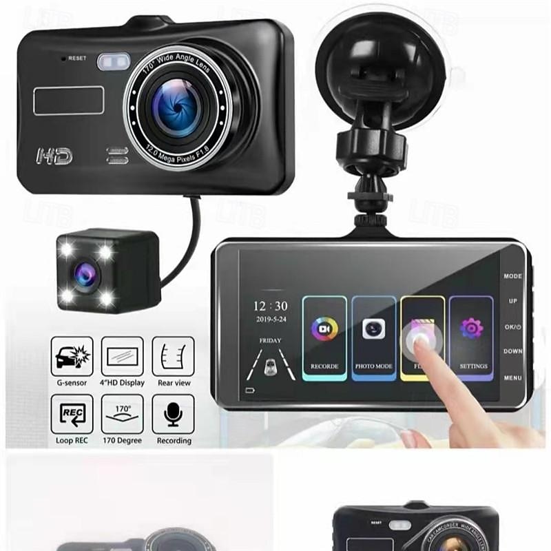 Hd Front and Rear Dual Recording Touch Screen DVR Large Angle 24 Hours 1080P Tachograph 2025 - $66.99 –P1