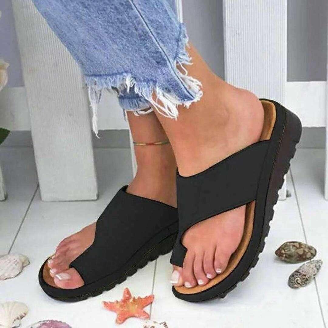Women's Wedge Sandals Outdoor Home Leopard Open Toe Vintage Classic Silver Dark Brown Leopard 2025 - $14.99 –P7
