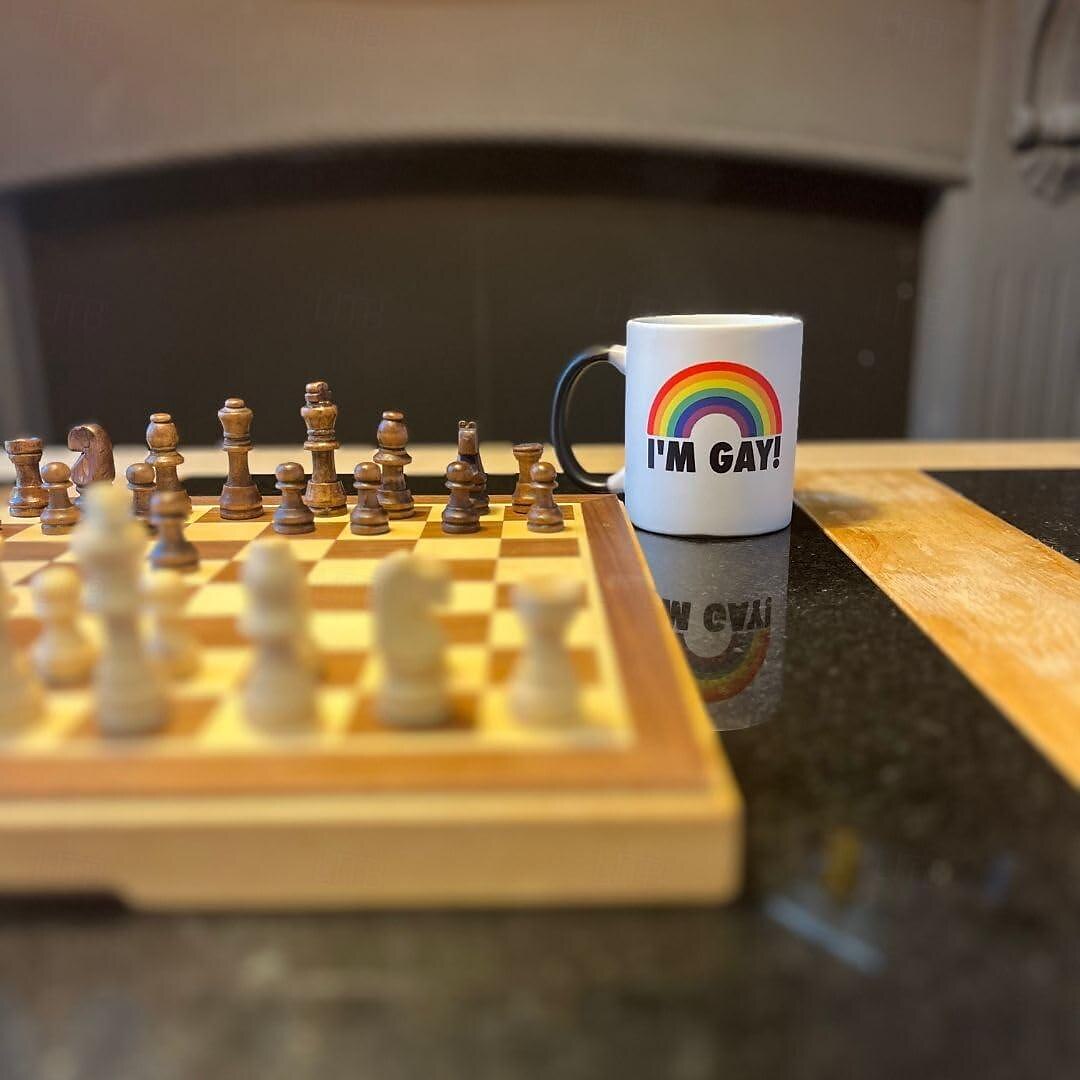 pride magische mok lgbtq gay pride cadeau ik ben homo regenboog warmte veranderende mok - grappige onbeleefde mok - bericht verschijnt terwijl het opwarmt - perfect nieuwigheid grap cadeau 2025 - $16.99 –P6