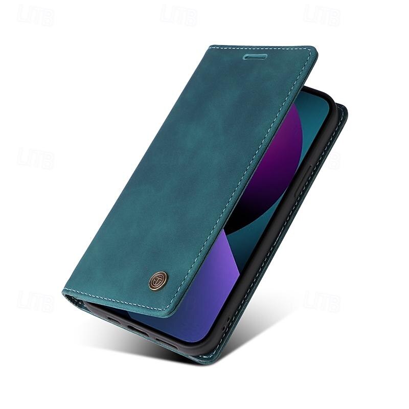 τηλέφωνο tok Για iPhone 16 iPhone 15 Pro Max iPhone 14 13 12 11 Pro Max Plus Θήκη κάρτας πορτοφολιού Προστατευτικό για όλο το σώμα Σταντ ποδηλάτου Υποδοχή κάρτας Ρετρό TPU PU δέρμα 2025 - $18.99 –P8