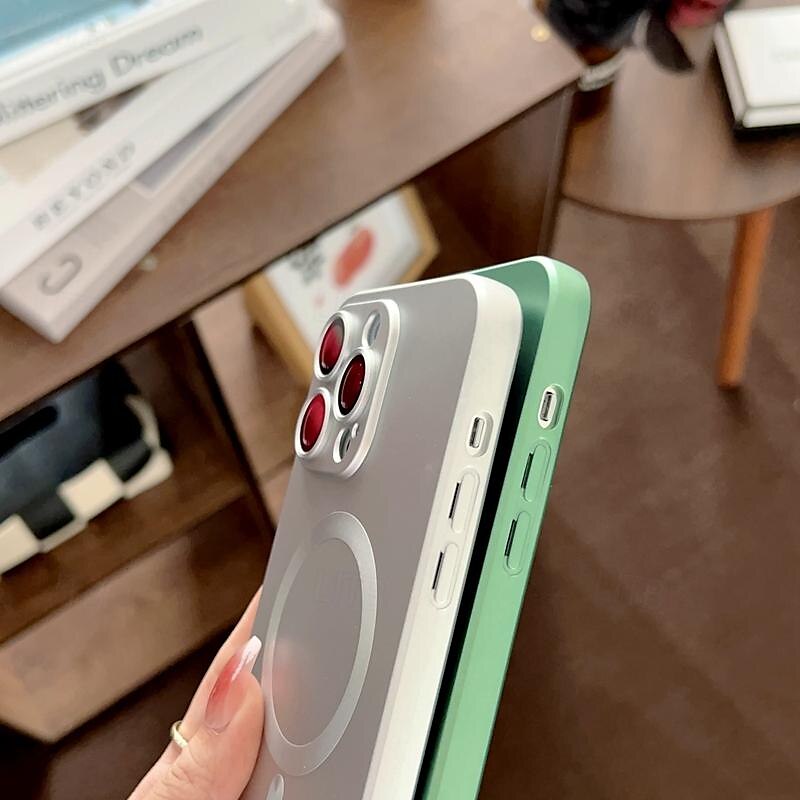 телефон Кейс для Назначение айфон 16 Айфон 15 Про Макс Плюс iPhone 14 13 12 11 Pro Max Plus Кейс на заднюю панель Поддержка беспроводной зарядки Защита от удара ТПУ Покрытие 2025 - $11.99 –P11