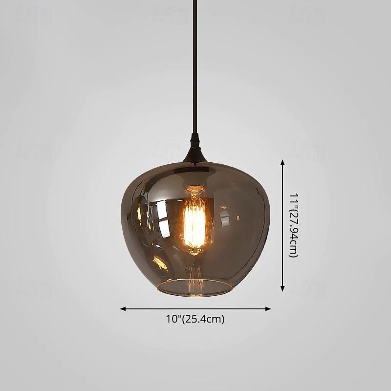 led kroonluchter eilandlicht 1/3/6/8/10/12 hoofden warm licht 25cm nordic restaurant creatieve persoonlijkheid lange lijn gerookte glazen lampen eetkamer woonkamer 110-240v 2026 - $866.99 –P7