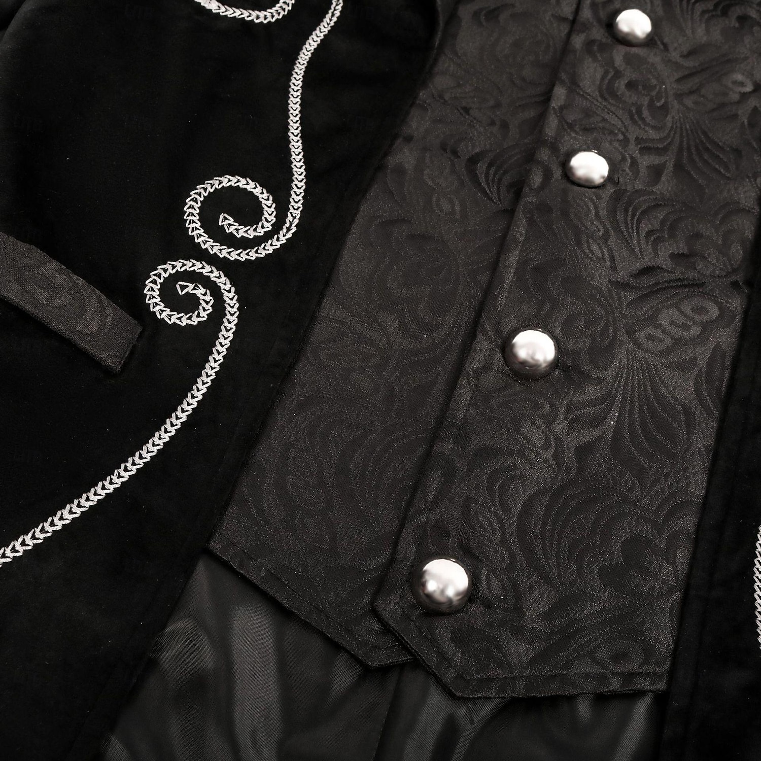 Retro / vintage Punk og gotisk Kostymer i middelalderstil Jakke tailcoat Prins Adelsmann Jacquard Herre Royal Steampunk Maskerade Fest Voksne Frakk 2025 - $49.99 –P15