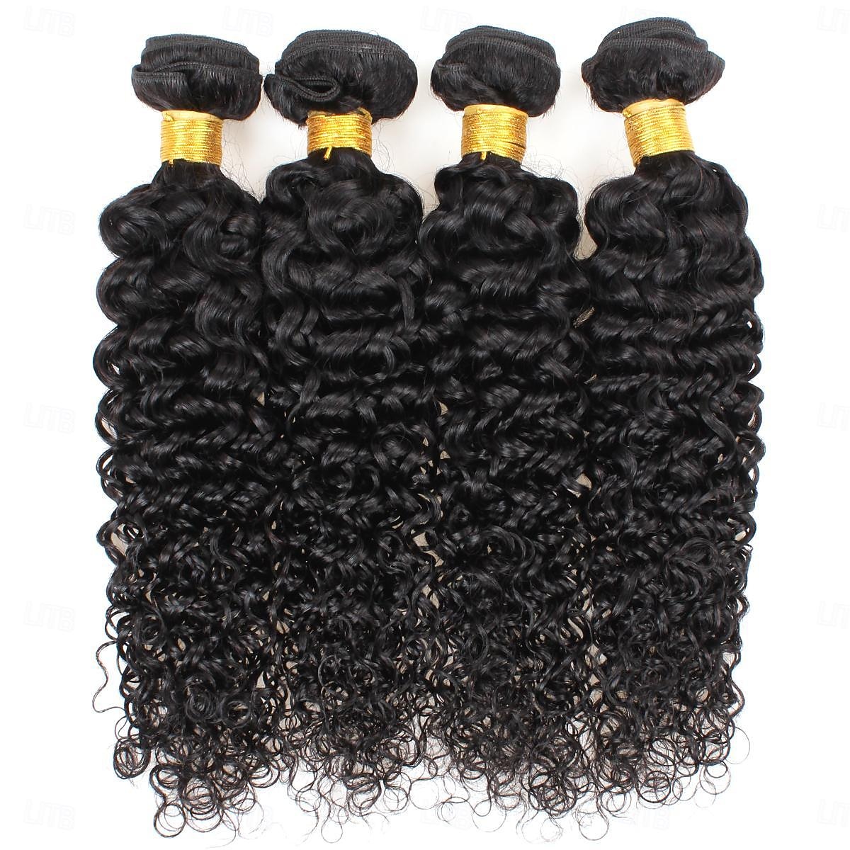 fasci ricci crespi capelli umani al 100% 9a fasci brasiliani di capelli grezzi capelli umani originali in promozione estensione dei capelli naturali umani del 2025 a $111.99 –P4
