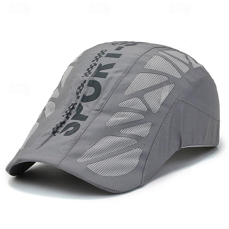 Herren Baskenmütze Sonnenhut Kappe Schwarz Marineblau 100% Baumwolle Gitter Modisch Brautkleider schlicht Strasse Täglich Buchstabe Einstellbar Sonnenschutz Atmungsaktiv 2025 - $7.49 –P7