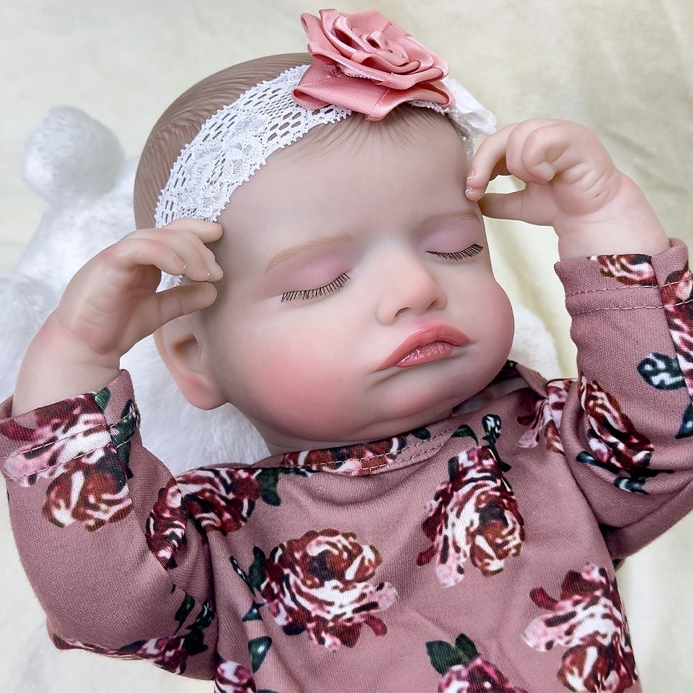 18 pouce Poupée Reborn Jouet pour Bébé & Nourrisson Poupée Reborn Toddler Poupée Poupée bébé Reborn Bébé Nouveau née réaliste Cadeau Vinyle W-001 cadeaux noël enfant avec vêtements et accessoires de 2025 ? $139.99 –P6