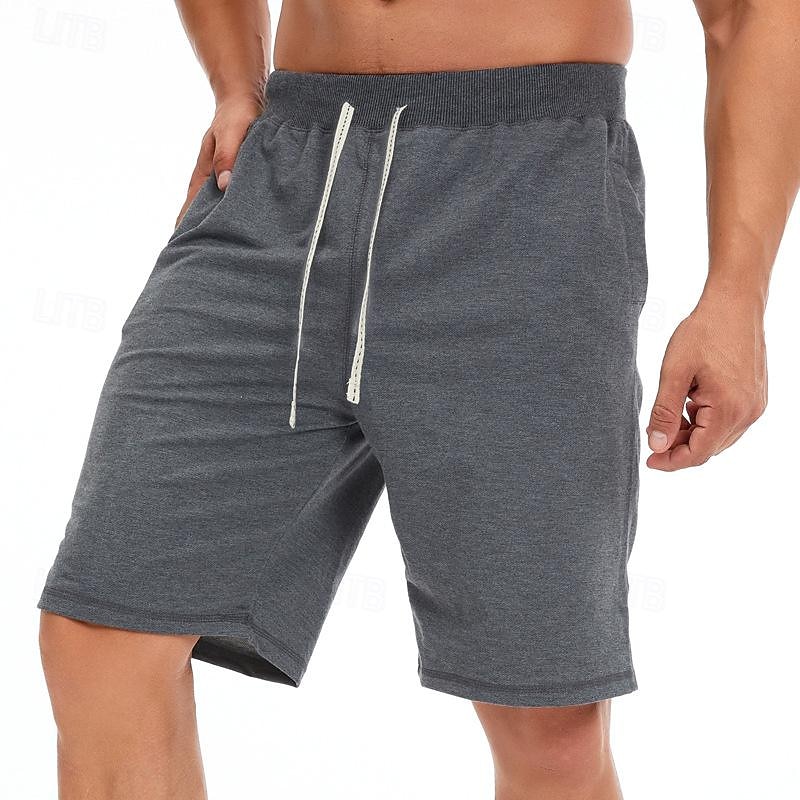 Bărbați Pantaloni scurți de sudoare Pantaloni Scurți Pantaloni scurți de vară Pantaloni scurți de plajă Buzunar Cordon Talie elastică Simplu Confort Respirabil Scurt Concediu Vacanță Plajă Sport Modă 2026 - $13.49 –P12