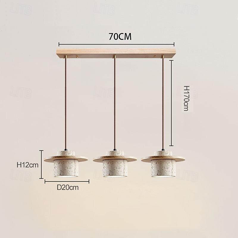 Natural Stone Shade Pendant Light Japanese Wabi Sabi Hanging Lamp with E27 Base Bedside Restaurant Kitchen Aisle Bar Club Suspension Lamp 2025 - $153.99 –P6