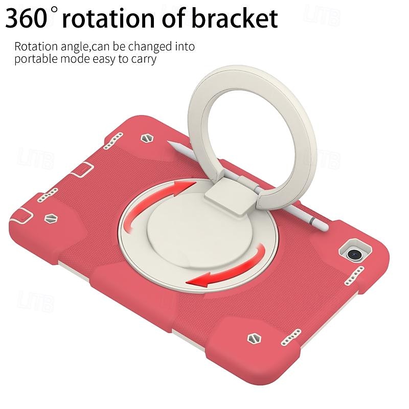 Tablet Case Cover For Samsung Galaxy Tab A9 8.7" A8 10.5'' A9 Plus 11" Pencil Holder 360° Rotation Shoulder Strap PC Silicone 2025 - $43.99 –P7