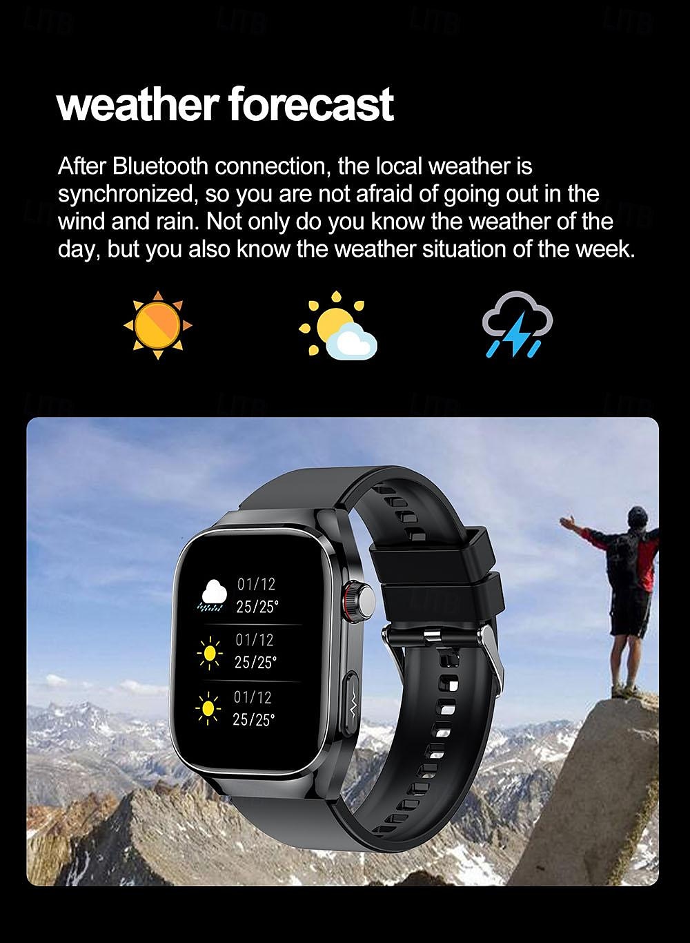 iMosi TK16 Smart Watch 2.04 inch Smartwatch Fitness Running Watch Bluetooth ECG+PPG Temperature Monitoring Pedometer Compatible with Android iOS Women Men Long Standby Hands-Free Calls Waterproof IP68 2025 - $83.19 –P18