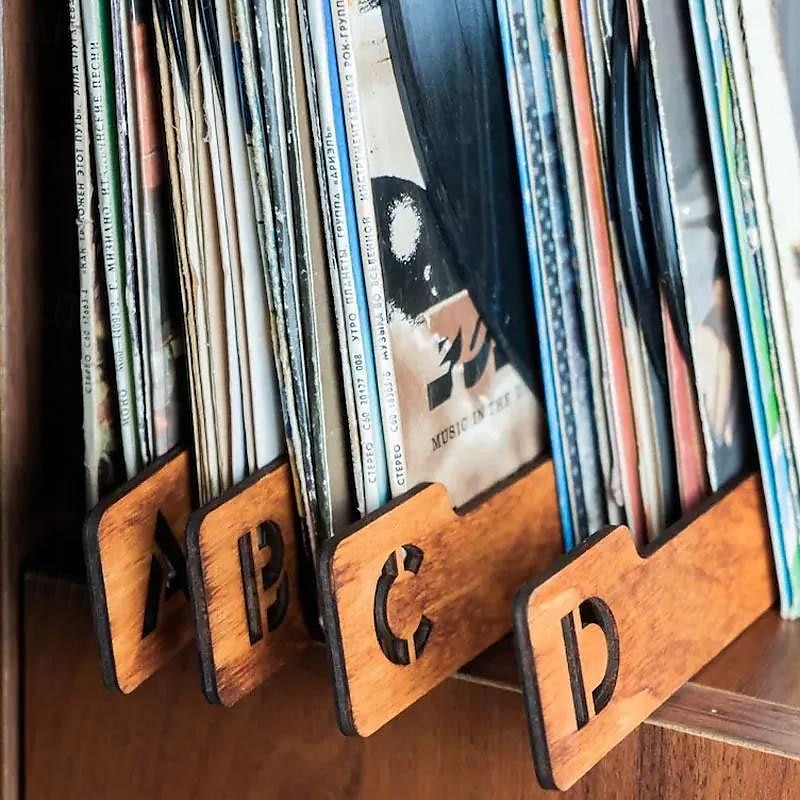 divisori per dischi in vinile, divisori per dischi in vinile in ordine alfabetico a-z, 26 guide per l'organizzazione dei portadischi, contenitori per la raccolta di scatole di album per gli amanti del 2025 a $9.49 –P5